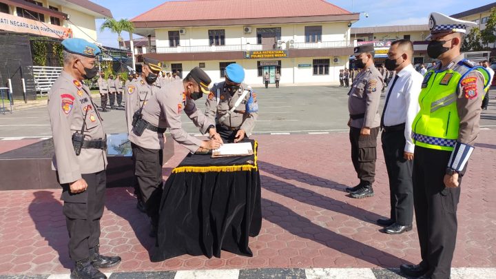 Polrestabes Medan Gelar Apel Pagi Sekaligus Penandatanganan Pakta Integritas