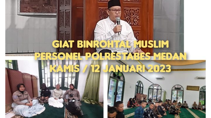 Polrestabes Medan Gelar Serentak Binrohtal Kepada Anggota Beragama Islam dan Kristen