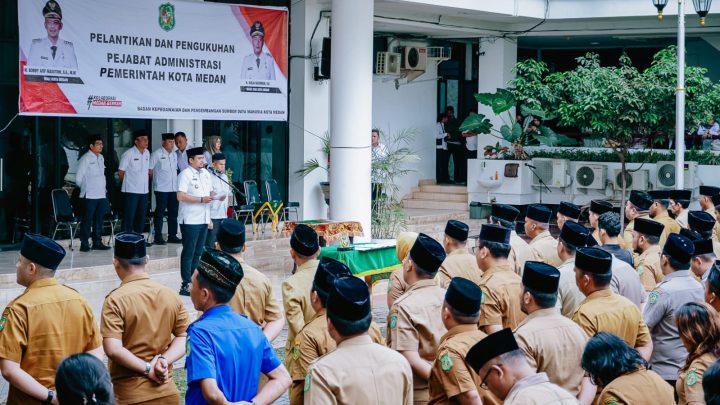 Lantik 225 Pejabat, Bobby Nasution: Bangun Kolaborasi, Wujudkan 5 Program Prioritas