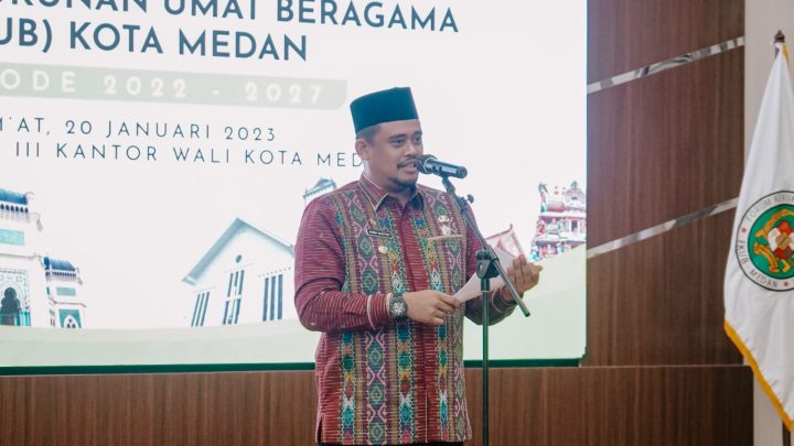 Kukuhkan Pengurus FKUB Kota Medan, Bobby Nasution: Wujudkan Medan Kota Harmoni Bagi Seluruh Pemeluk Agama & Etnis