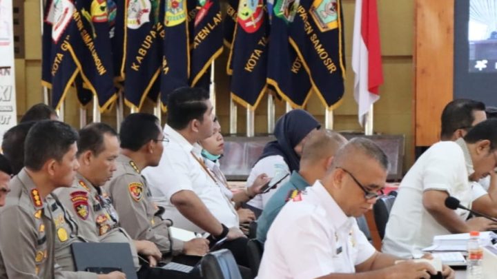 Kapolrestabes Medan Hadiri Rakor Pelaksanaan Event F1 H20 di Rumah Dinas Gubsu