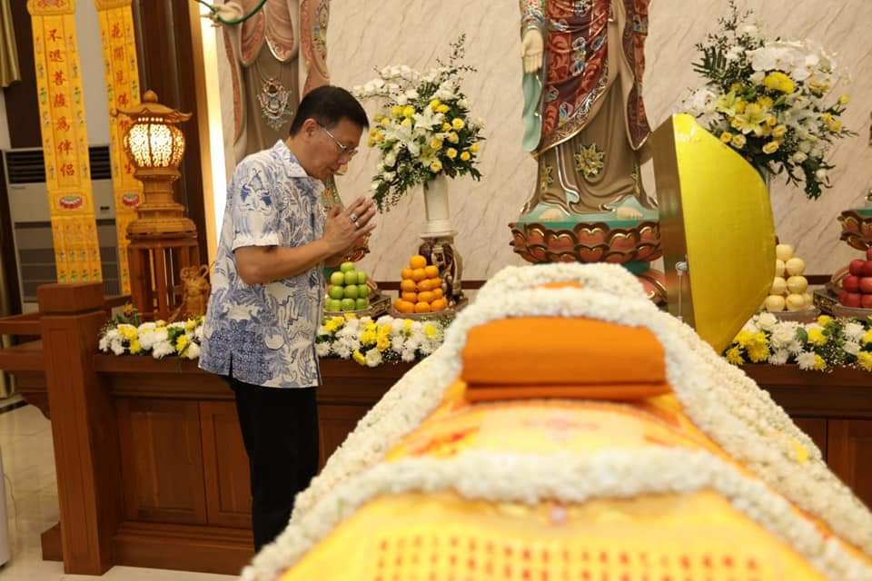 Sampaikan Bela Sungkawa, Hasyim Panjatkan Doa Atas Wafatnya Y.M.Jinadnamo Mahathera