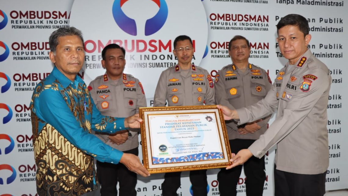 Kapolrestabes Medan Hadiri Pemaparan Hasil Penilaian Layanan Publik