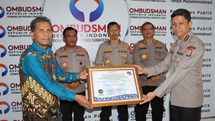 Kapolrestabes Medan Hadiri Pemaparan Hasil Penilaian Layanan Publik