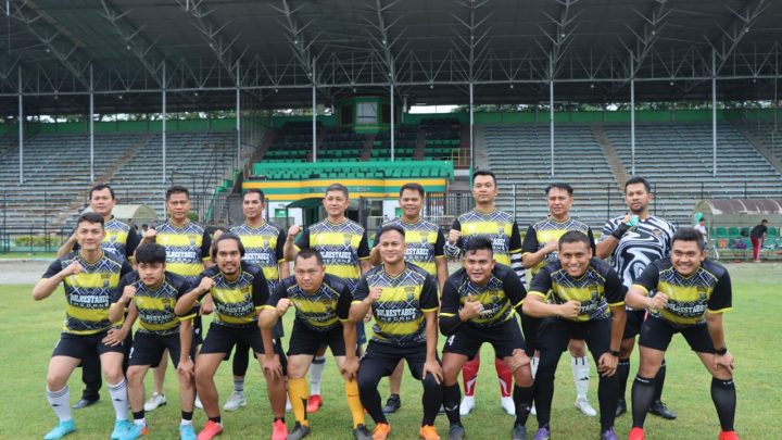 Laga Persahabatan, Polrestabes Medan Menang Lawan Jurnalis All Star