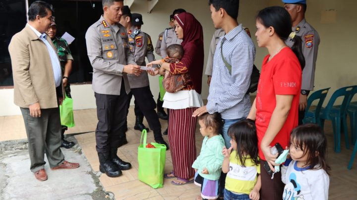 Kapolrestabes Medan Bantu Anak Penderita Stunting di Helvetia