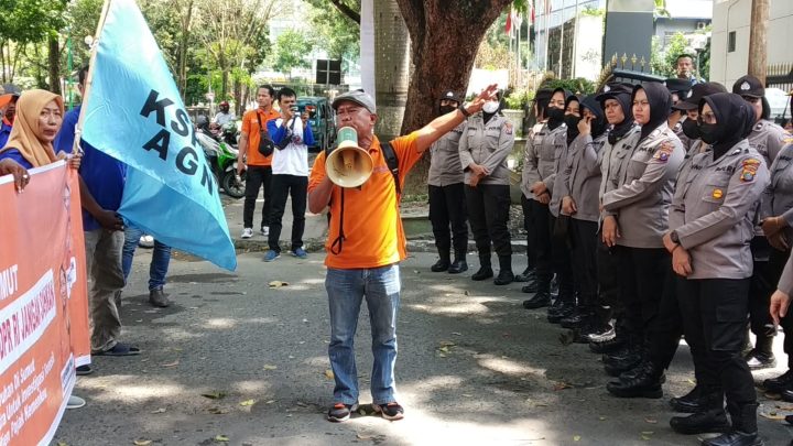 Polrestabes Medan Kawal Aksi Demo Partai Buruh