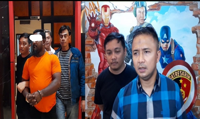 Satreskrim Polrestabes Medan Tahan Pelaku Pengancaman Terhadap Wartawan