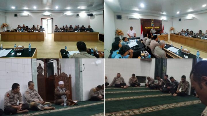 Polrestabes Medan Gelar Binrohtal kepada Personel Beragama Islam dan Nasrani