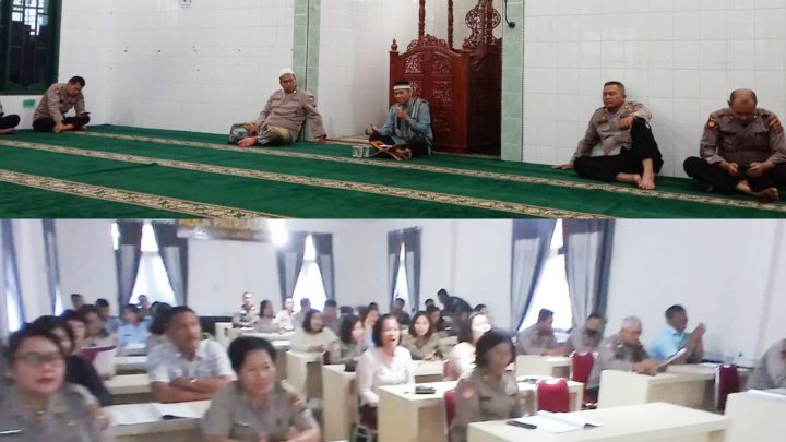Polrestabes Medan Gelar Binrohtal Personel Islam dan Kristen