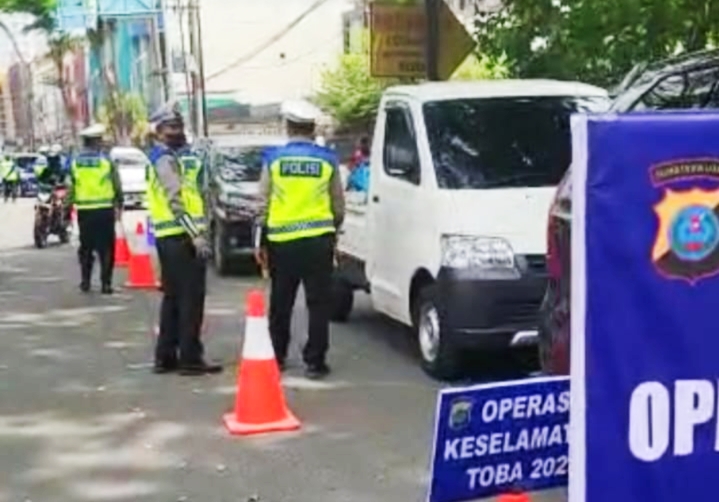 Satlantas Polrestabes Medan Gelar Ops Keselamatan Toba 2023 di Dua Lokasi