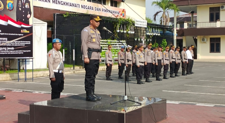 Pimpin Apel Pagi, Wakapolrestabes Medan Sampaikan Pesan Ini Kepada Anggota