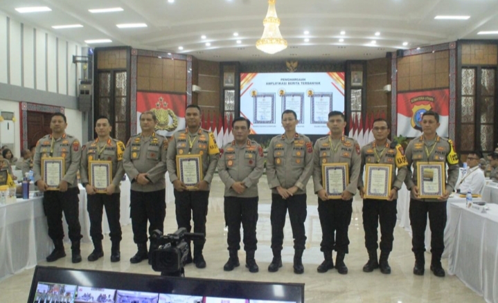 Polrestabes Medan Juara 3 Pengelolaan Medsos dan Media Online
