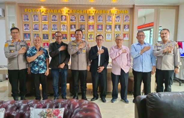 Panitia Paskah GKPS Distrik IV – Medan Audiensi dengan Polrestabes Medan