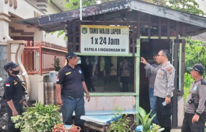 Kasat Binmas Polrestabes Medan Tinjau Poskamling di Komplek Wartawan