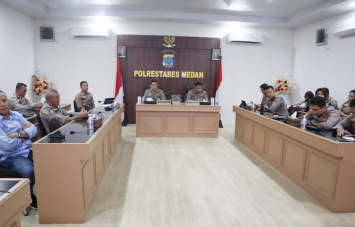 Amankan Idul Fitri 1444 H, Kapolrestabes Medan Gelar Zoom Meeting