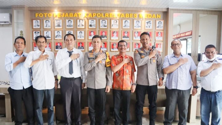 Diterima Kapolrestabes, Pengurus dan Rektor HKBP Nomensen Audiensi ke Polrestabes Medan