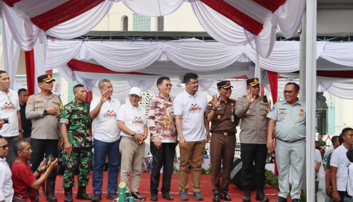 Kapolrestabes Hadiri Program Mudik Bareng Pemko Medan