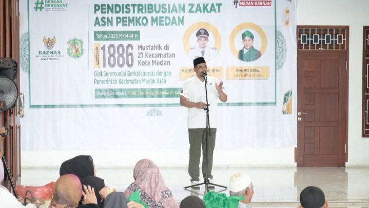 Bobby Nasution Distribusikan Zakat ASN Pemko Medan kepada Ribuan Warga Kurang Mampu
