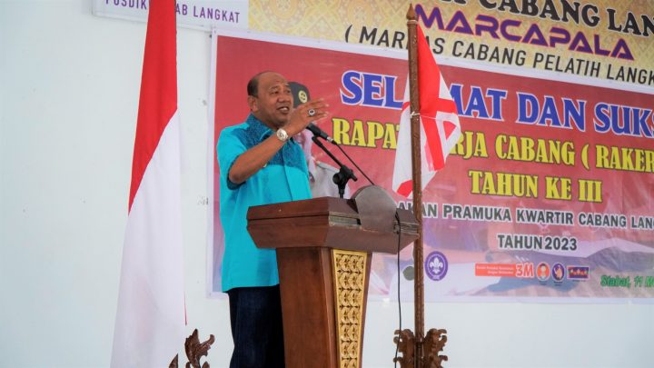 Pramuka Langkat Tuan Rumah Raimuna Daerah Sumut ke VIII, Ini Pesan Syah Afandin