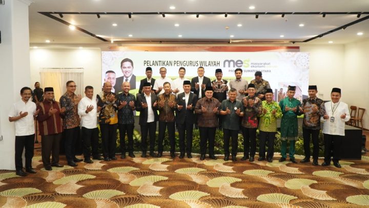 Plt Bupati Langkat Hadiri Pelantikan Pengurus MES Sumut
