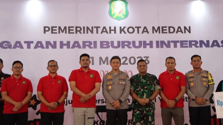 Kapolrestabes Medan Hadiri Peringatan May Day di Gelanggang Remaja