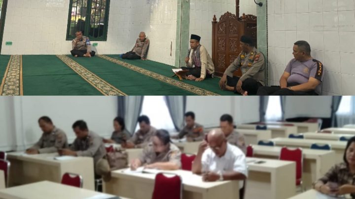 Polrestabes Medan Lakukan Binrohtal Personel Beragama Islam dan Nasrani