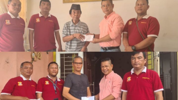 Jumat Barokah, Ketua Pewarta Beri Bantuan kepada Wartawan Senior yang Sakit
