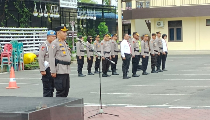 Kasat Binmas Polrestabes Medan Pimpin Apel Pagi, Ini Arahannya