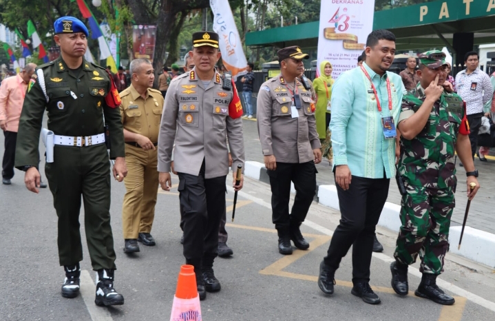 Kapolrestabes Medan Kawal PAM Kunjungan Presiden RI