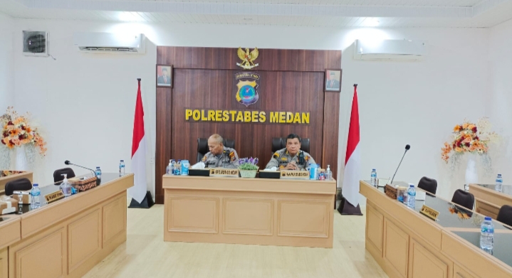 Polrestabes Medan Gelar Zoom Meeting Evaluasi LHKPN Tahun 2022