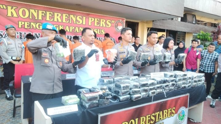 Polrestabes Medan Bongkar Penyelundupan Narkoba Jaringan Lintas Provinsi