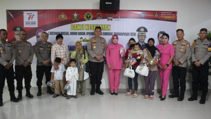 Peringati Hari Bhayangkara ke 77, Setukpa Lemdiklat Polri Gelar Aksi Bakti Kesehatan