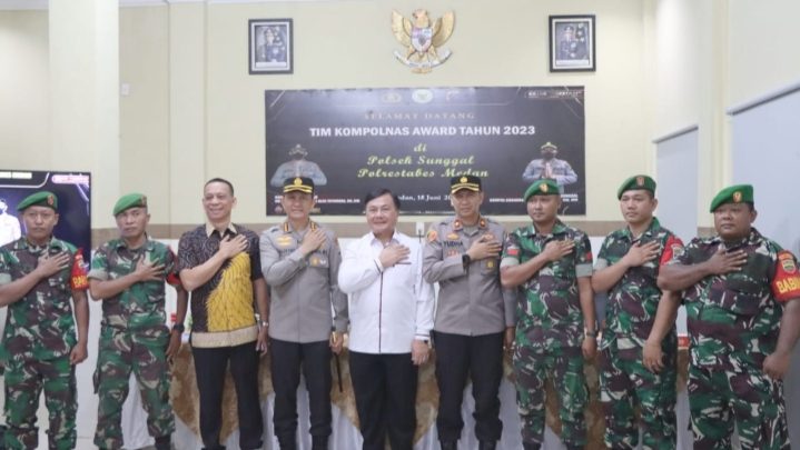 Kapolrestabes dan Wakapolrestabes Medan Dampingi Kunjungan Kompolnas