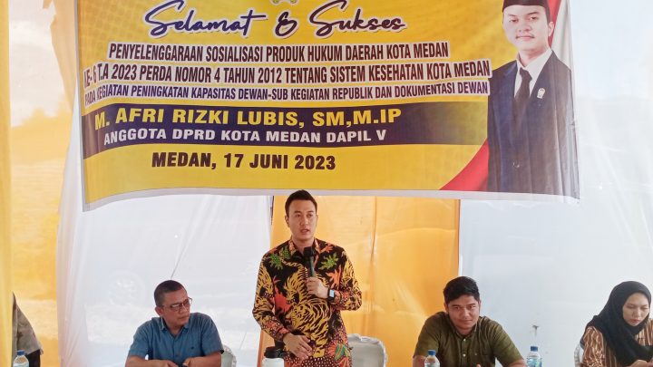 Sosialisasikan Perda Kesehatan, Rizki Lubis Edukasi Warga Hidup Sehat