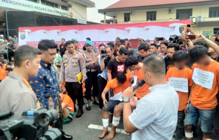 Melawan Saat Ditangkap, 4 Pelaku Begal yang Bunuh Mahasiswa UMSU Terkapar Ditembak Polisi