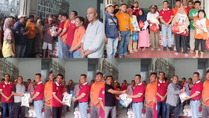 Sambut Idul Adha dan HUT ke-77 Bhayangkara, Ketua Pewarta Bagikan 200 Paket Sembako