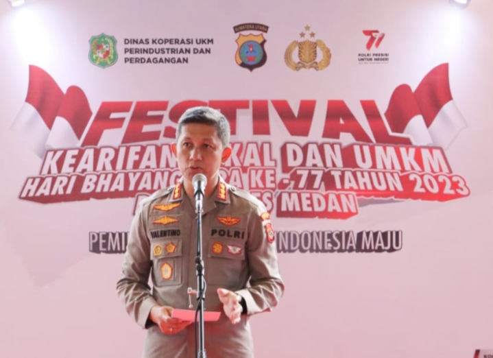 Kapolrestabes Medan Hadiri Penutupan Festival Kearifan Lokal dan UMKM