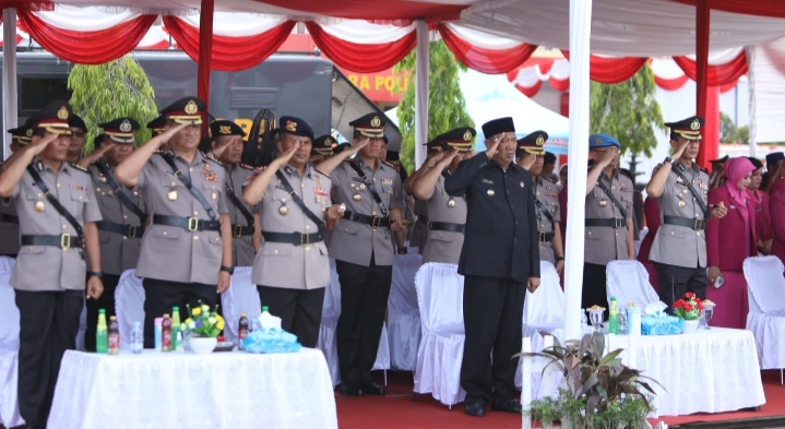 Kapolrestabes Medan Hadiri Penutupan Pendidikan, Pelantikan dan Pengambilan Sumpah Bintara Polri