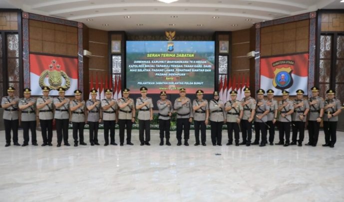 Kapolrestabes Medan Hadiri Sertijab Kapolres dan PJU Jajaran Polda Sumut