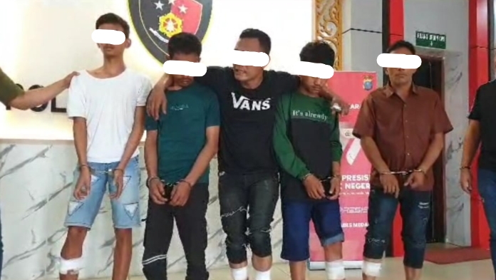Satreskrim Polrestabes Medan Tangkap 6 Perampok Bersenpi, Satu Ditembak Mati