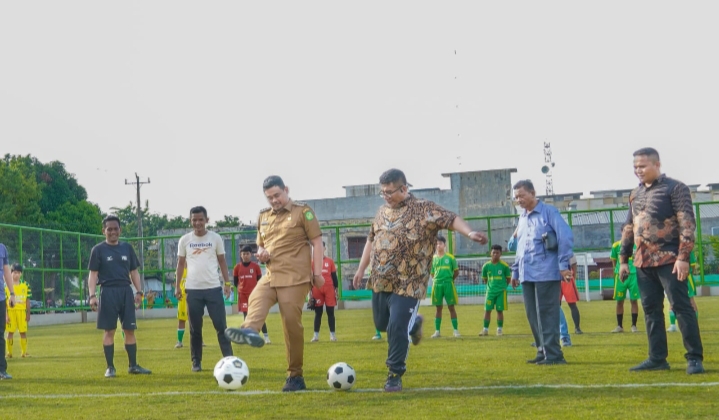 Bobby Nasution Resmikan Lapangan Gajah Mada, Wujudkan Generasi Muda Berkualitas & Berprestasi