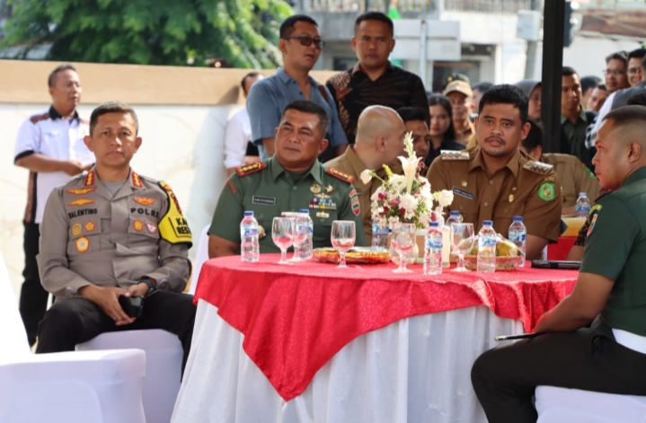 Kapolrestabes Medan Hadiri Peresmian Lapangan Gajah Mada