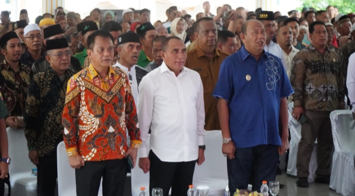 Gubsu dan Plt Bupati Langkat Silaturahmi dengan Masyarakat