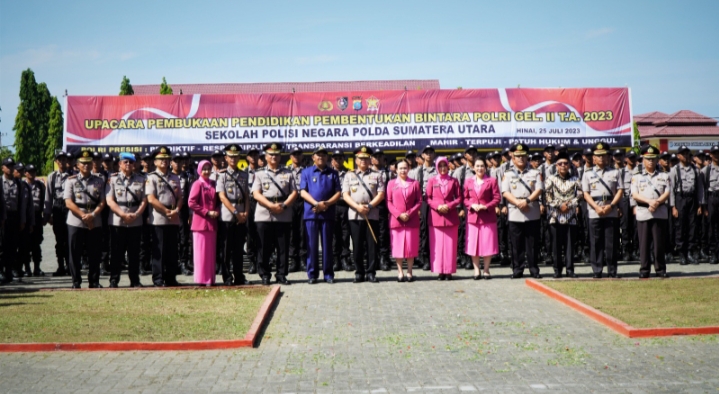 Pendidikan Bintara SPN Polda Sumut Dibuka Irjen Agung Setia, Plt Bupati Langkat Mengaku Bangga