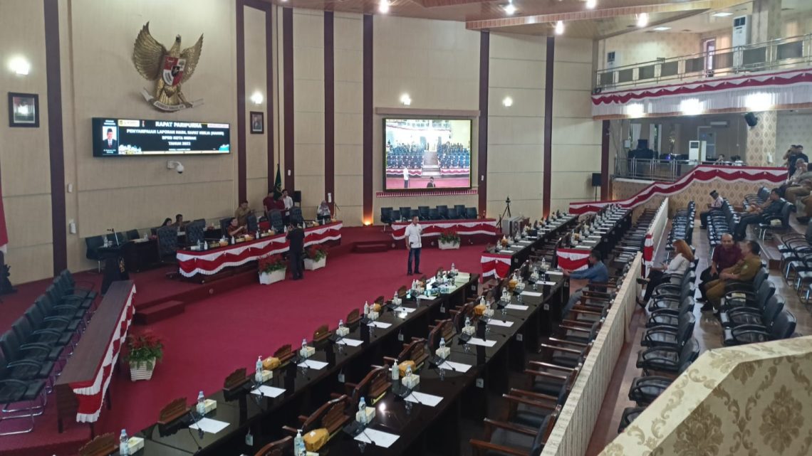 Tak Cukup Kuorum, Paripurna Penyampaian Laporan Hasil Raker 2023 DPRD Kota Medan Ditunda