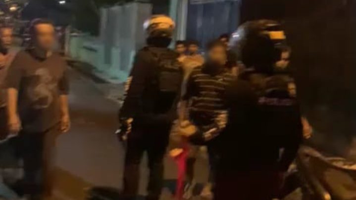 Tim URC Polrestabes Medan Amankan Tujuh Orang Anggota Geng Motor Bersenjata Tajam