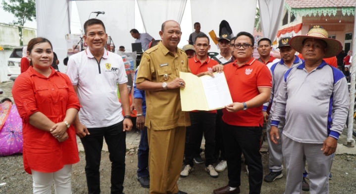 Hadiri Pawai Karnaval, 10 Kades di Kecamatan Sirapit Dukung Syah Afandin Jadi Bupati Langkat 2024-2029