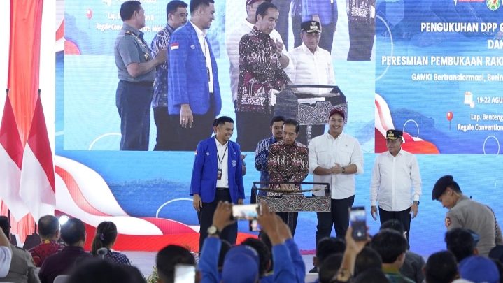 Bobby Nasution Dampingi Presiden Jokowi Hadiri Pengukuhan DPP GAMKI