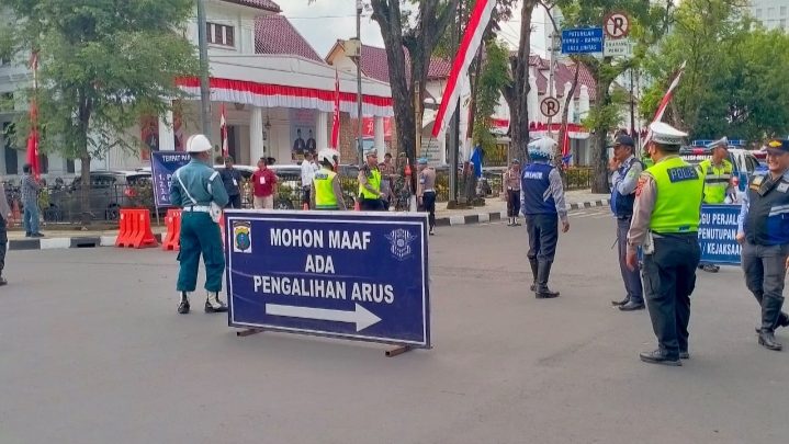 Polrestabes Medan Gelar Pengamanan Kunker Presiden Jokowi Hadiri Pengukuhan DPP GAMKI